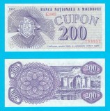 Moldova (p#2) 200 Cupon 1992 UNC &#039;Ȋnlocuitorul Rublei Sovietice&#039; serie: E.0002 788851