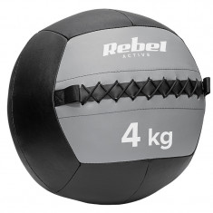 Minge medicinala pentru exercitii Rebel Active, 4 kg, 35 cm