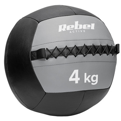 Minge medicinala pentru exercitii Rebel Active, 4 kg, 35 cm foto