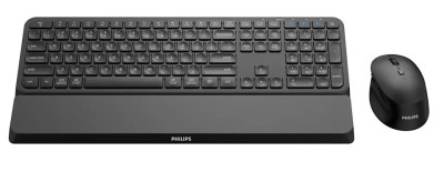 Kit Philips SPT6607, wireless, 2.4GHz + Bluetooth 3.0/5.0, 104 taste, foto