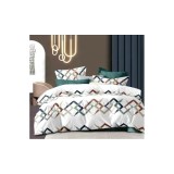 Cumpara ieftin Lenjerie de Pat Bumbac Finet, 6 Piese, Pat Dublu - GR-413