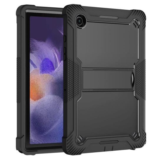 Husa pentru Samsung Galaxy Tab A8 10.5 (2021) + Folie - Techsuit Rugged TabShell - Black