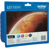 Combo-Pack Original Brother CMYK LC1100HYVALBP pentru DCP-385|395|585|6690|J715|MFC-490|5490|5895|6490|6890|790| 1 x 4503x325 incl.TV 0.11 RON &amp;quot;L