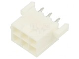 Soclu cablu-placă Mini-Fit Jr 6 pini aurit, MOLEX