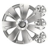 Set capace roti auto Versaco Energy argintii 16 inch, 4 buc, pentru jante din otel, din ABS, montaj usor, ambalaj COLOR BOX
