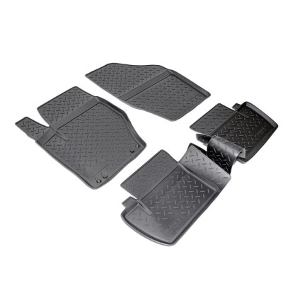 Set de 4 covorase cauciuc 3D stil tavita premium pentru Citroen C4 din 2010-2018 foto