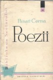 Poezii Panait Cerna editura Tineretului Biblioteca Scolarului 1960 110 pagini