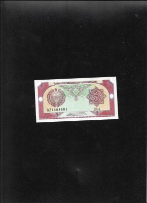 Uzbekistan 3 sum 1994 seria1588801 unc foto
