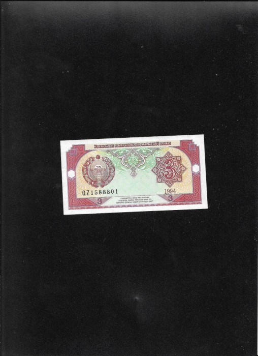Uzbekistan 3 sum 1994 seria1588801 unc