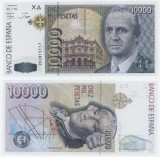 SPANIA █ bancnota █ 10000 Pesetas █ 1992 █ P-166 █ UNC █ necirculata