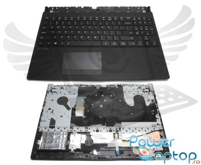 Tastatura HP Neagra Lenovo Legion Y530 15ICH cu Palmrest si TouchPad negru iluminata backlit foto