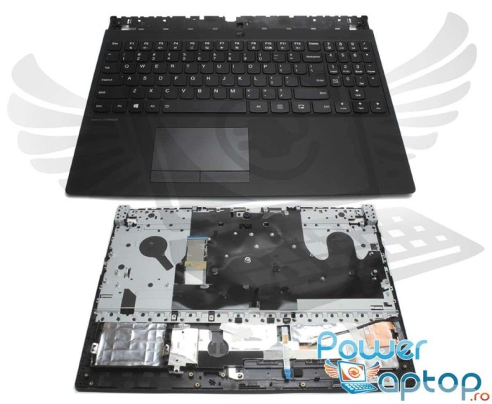 Tastatura HP Neagra Lenovo Legion Y530 15ICH cu Palmrest si TouchPad negru iluminata backlit