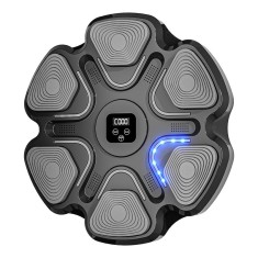 Aparat box cu muzica, montabil pe perete, flippy, negru, difuzor, bluetooth, iluminare led, 38 x 27 x 32 cm, manusi incluse