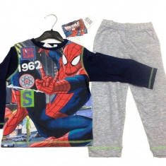 Pijama albastru cu gri Spiderman 8ani (128cm)