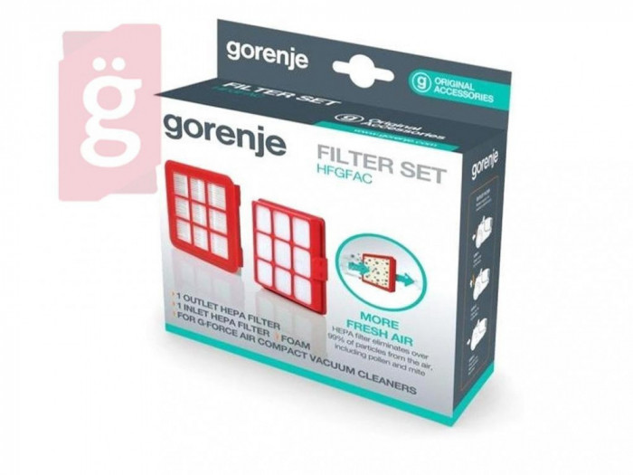 Set 2 filtre hepa aspirator Gorenje