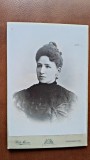 Fotografie pe carton, femeie, 1901