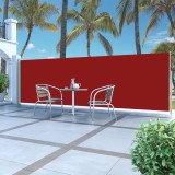 Cumpara ieftin Copertină laterală retractabilă de terasă, roșu, 160x500 cm
