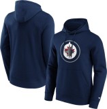 Winnipeg Jets hanorac de bărbați cu glugă Primary Logo Graphic navy - XL