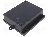 Carcasa ABS, 110mmx131mmx38mm, MASZCZYK - KM-38 BK