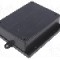 Carcasa ABS, 110mmx131mmx38mm, MASZCZYK - KM-38 BK