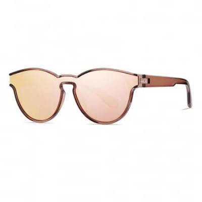 Ochelari de Soare Unisex Polarizati TR7545 Maro Rotunzi foto