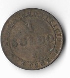 Moneda 1 soldo 1867 - Vatican, Europa, Cupru-Nichel