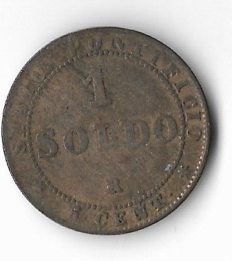 Moneda 1 soldo 1867 - Vatican foto