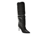 Cizme elegante EPICA negre, H676, din piele naturala
