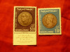 Serie Maroc 1969 - Monede - Jubileul Imparatului Hassan II , 2 valori, Nestampilat