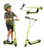 Trotineta Copii Pliabila LED Verde Neon cu 2 Frane Reglabila 100 kg