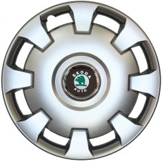 Set 4 Capace Roti Kerime R15, Potrivite Jantelor de 15 inch, Pentru Skoda, Model 303 foto