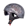 Casca moto open face W-TEC Black Heart V535 Cross Skull