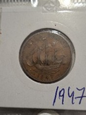 Half penny 1947 foto