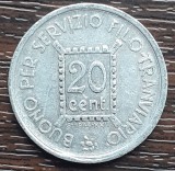 (M2589) JETON ITALIA - 20 CENTESIMI 1944 - BUONO PER SERVIZIO FILO-TRANVIARIO