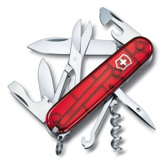 Briceag multifunctional Climber Victorinox, rosu transparent foto