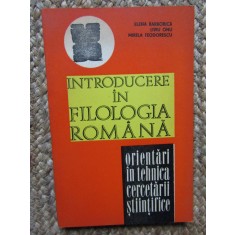 Elena Barborica - Introducere in filologia romana