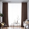 Draperie din catifea blackout cu rejansa din bumbac tip fagure, Madison, 200x240 cm, densitate 700 g/ml, English Walnut, 1 buc