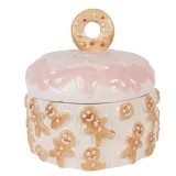 Cumpara ieftin Borcan Craciun Turta Dulce ceramica multicolora &Oslash; 18x18 cm