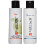 Cumpara ieftin Kit tratament keratina Apple+sampon clarifiant Ihair Keratin 100ml