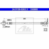 Furtun frana Ate 24513802633, parte montare : Punte spate