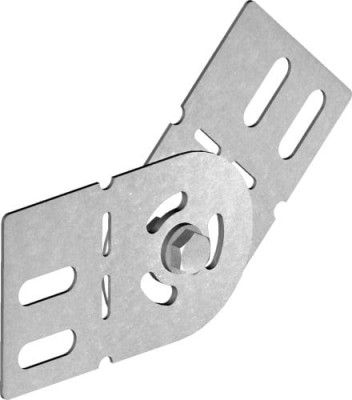 Eclisa ajustabila conector legatura articulata pentru canal cablu metalic cu inaltime 60mm foto