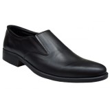 Cumpara ieftin Oferta marimea 40- Pantofi barbati, eleganti, din piele naturala, cu elastic, Negru, lADY3NEL