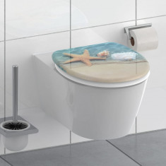 SCHÜTTE Scaun de toaleta cu închidere silentioasa „BEACH” GartenMobel Dekor