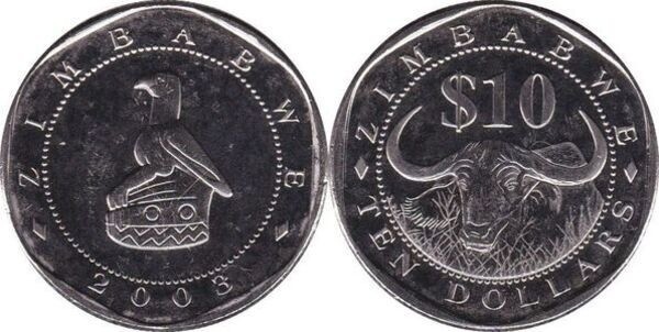 Zimbabwe 2003 - 10 dollars UNC