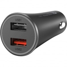 Incarcator Auto Mi 37W Dual-Port Car Charger Negru foto