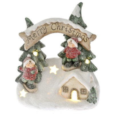 Decoratiune cu LED Merry Christmas 30 cm x 35 cm foto