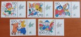 GERMANIA-1998-&#039;&#039;Pentru Sport&#039;&#039;=caricaturi&#039;&#039;-set de 5v-MNH NESTAMPILATA