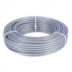 Cablu otel zincat Micul Fermier, plastifiat, diametru 5-6.5mm, lungime 25m