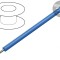 ThermoThin Cablu S&acirc;rmă Cu 32AWG PFA Albastru 600V 30,5m