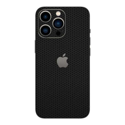 Set Folii Skin Acoperire 360 Compatibile cu Apple iPhone 15 Pro Max - ApcGsm Wraps Skin Matrix Black foto